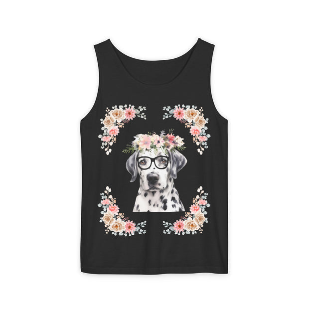 Geeky Goddess Dalmatian Unisex Tank Top