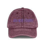 '404 NOT FOUND' Vintage Embroidered Cap