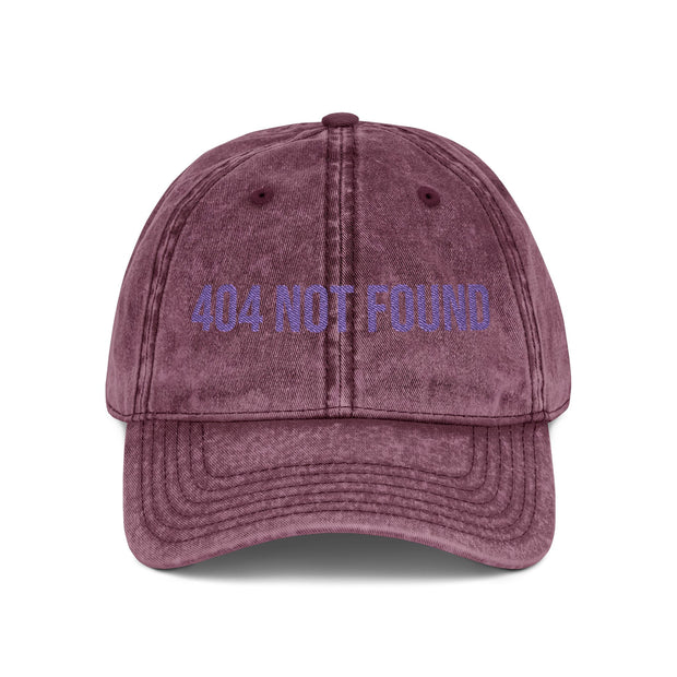 '404 NOT FOUND' Vintage Embroidered Cap