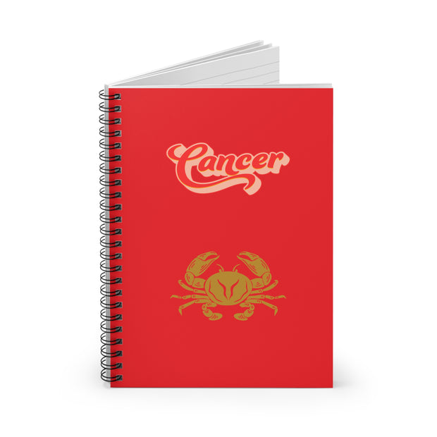 'Cancer' Zodiac Spiral Notebook