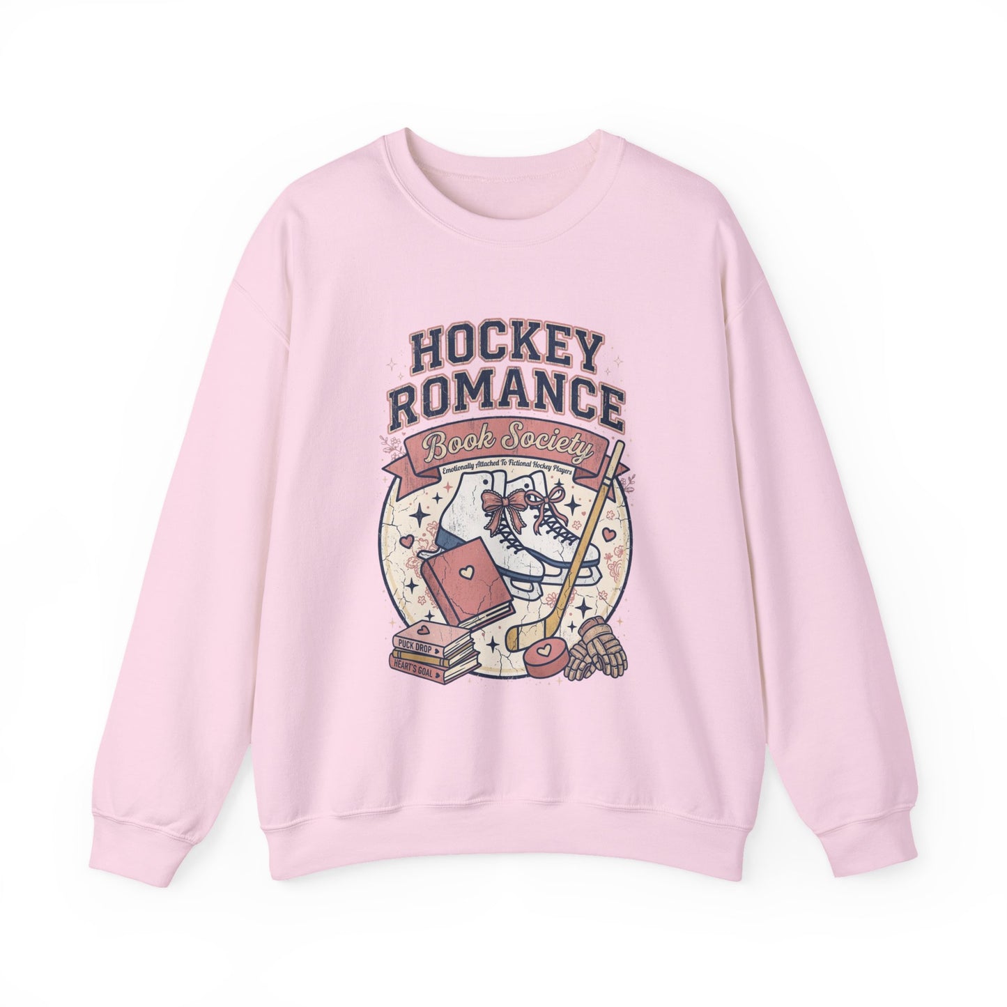 Hockey Romance Sweatshirt, Booktok Hockey Romance Crewneck, Romance Reader Sweatshirt, Cozy Hockey Book Girly Gift