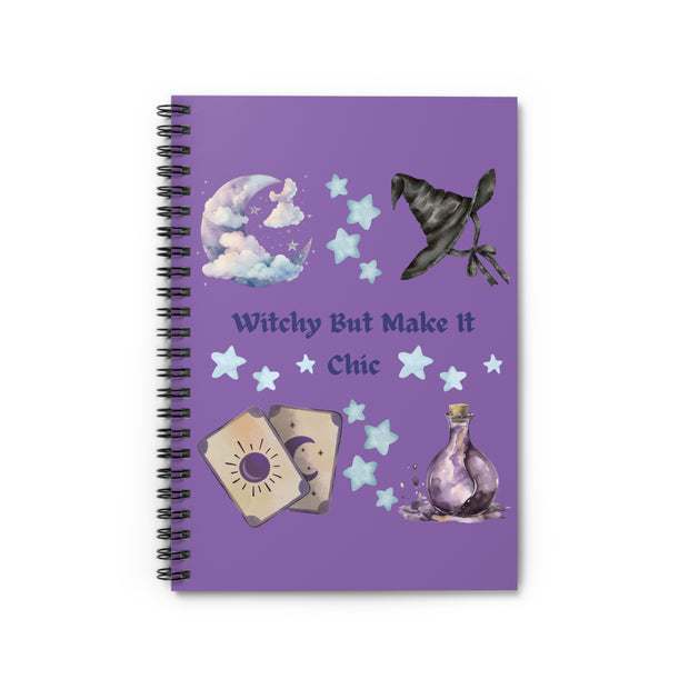 'Witchy But Make It Cute' Spiral Notebook
