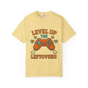 Gamer T-shirt - Level Up the Leftovers | Unisex Gaming Tee, Casual Wear, Game Night Shirt, Gift for Gamers, Funny Apparel