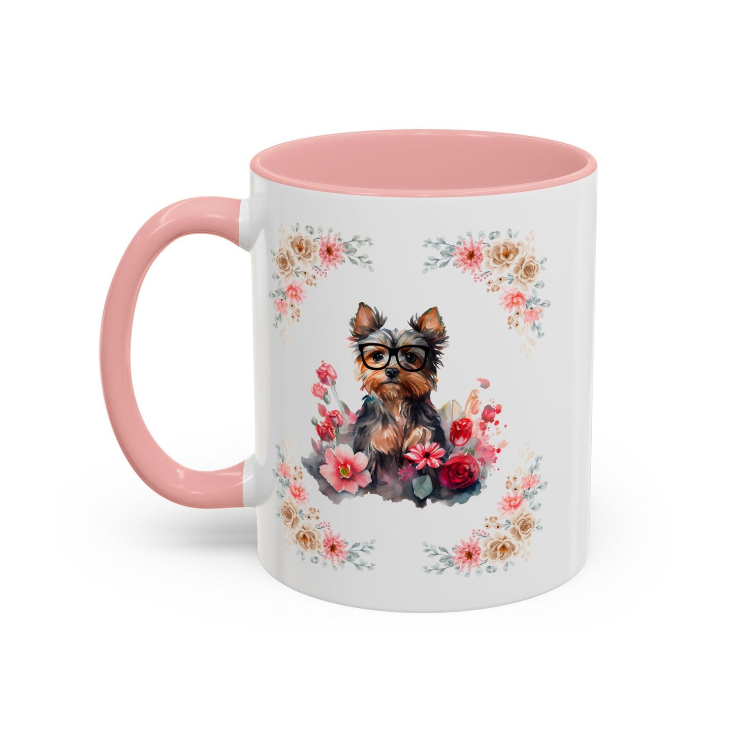 Geeky Goddess Yorkie Accent Coffee Mug