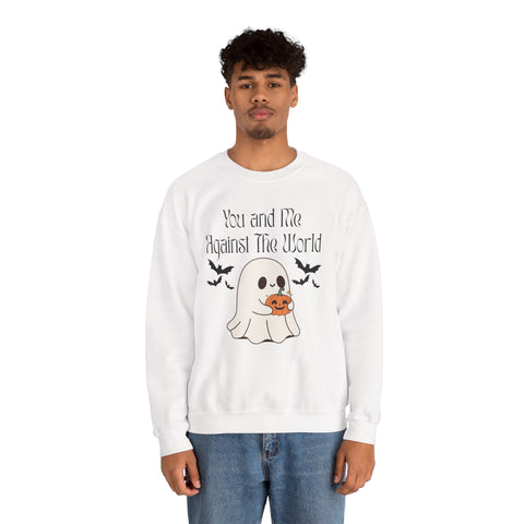 'You and Me Against The World' Unisex Crewneck Sweatshirt