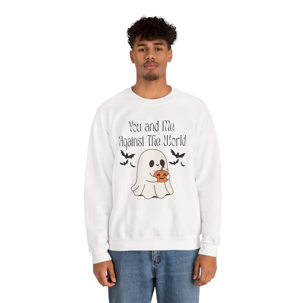 'You and Me Against The World' Unisex Crewneck Sweatshirt
