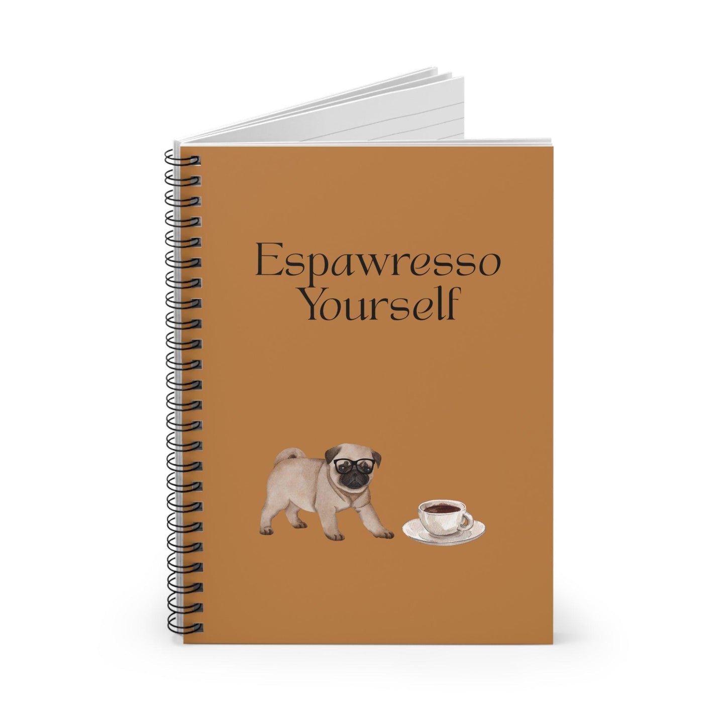 'Espawresso Yourself' Pug Spiral Notebook