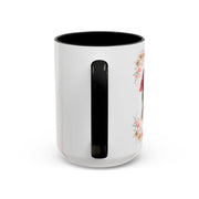 Geeky Goddess Dark Gray Cat Accent Coffee Mug