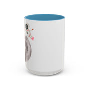Astronaut Flying To The Moon Accent Coffee Mug