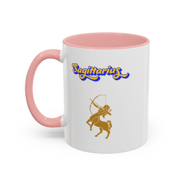 'Sagittarius' Zodiac Accent Coffee Mug