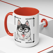 Geeky Good Siberian Husky Accent Coffee Mug