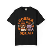 Thanksgiving Gobble Squad T-shirt, Unisex Tee for Pet Lovers, Fall Apparel, Thanksgiving Celebration, Cute Animal Shirt, Seasonal Gift
