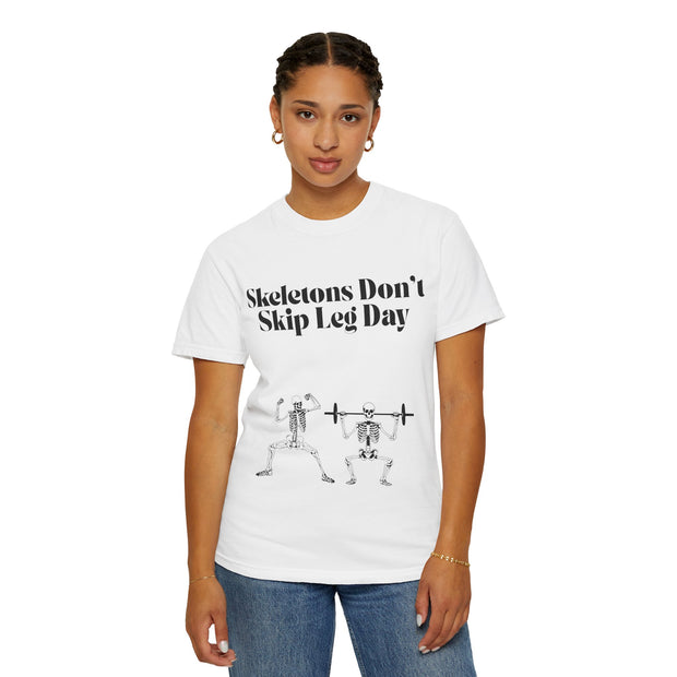 'Skeletons Don't Skip Leg Day' Unisex T-Shirt