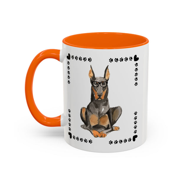 Geeky Good Doberman Accent Coffee Mug
