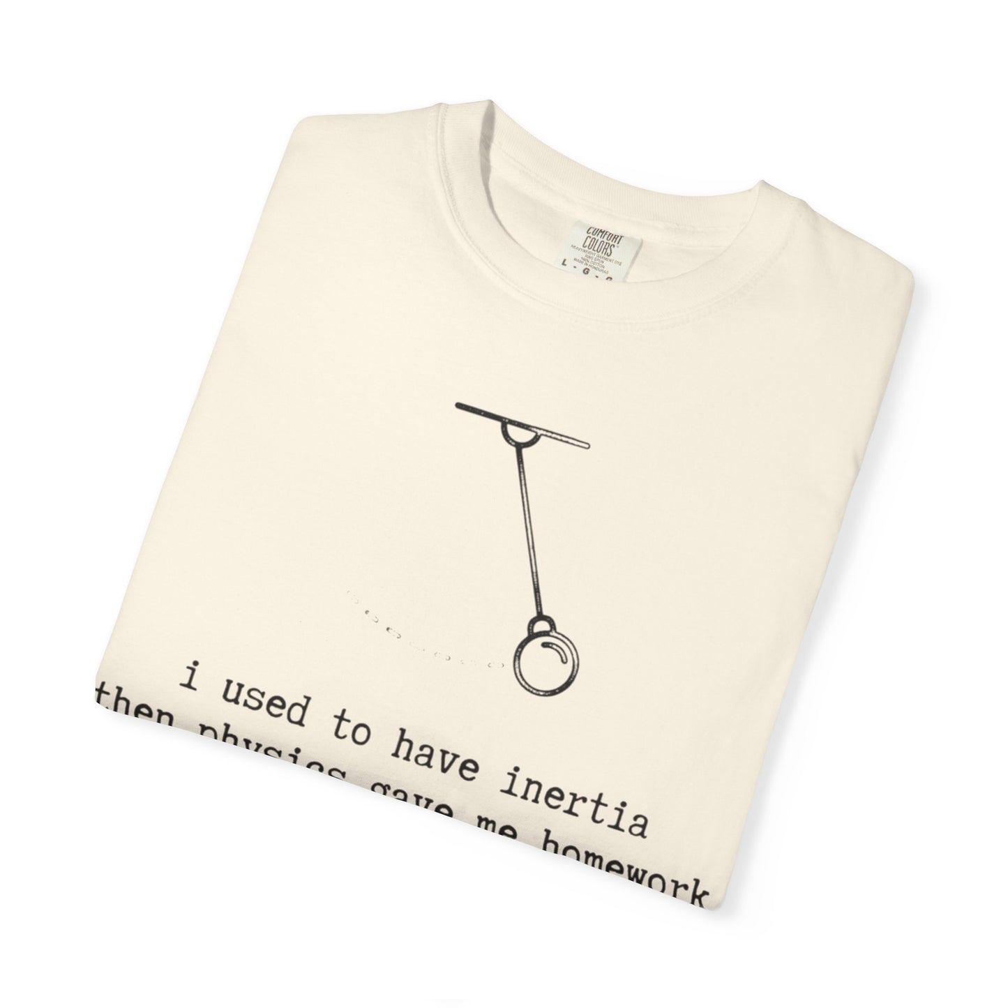 I Used to Have Inertia Then Physics Gave Me Homework T-Shirt, Funny Physics Shirt, STEM Student Tee, Science Teacher Gift, Nerd Graphic Tee