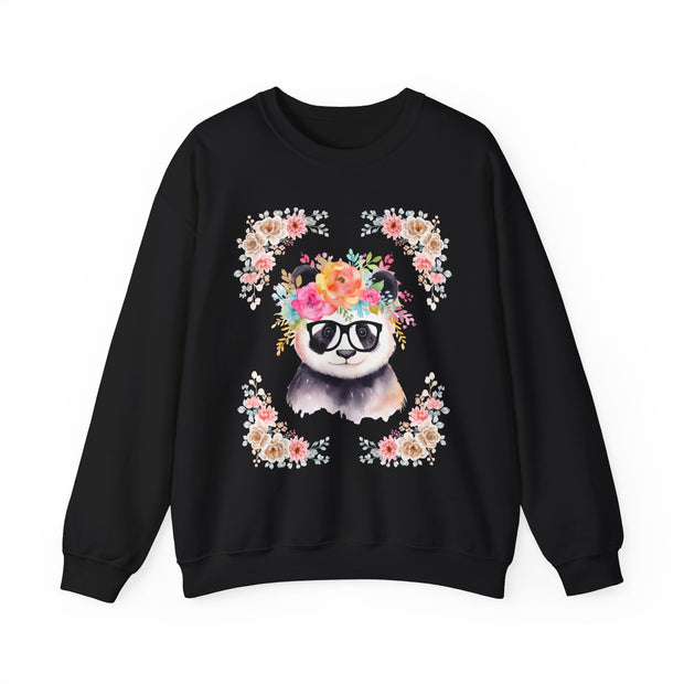 Geeky Goddess Panda Unisex Crewneck Sweatshirt