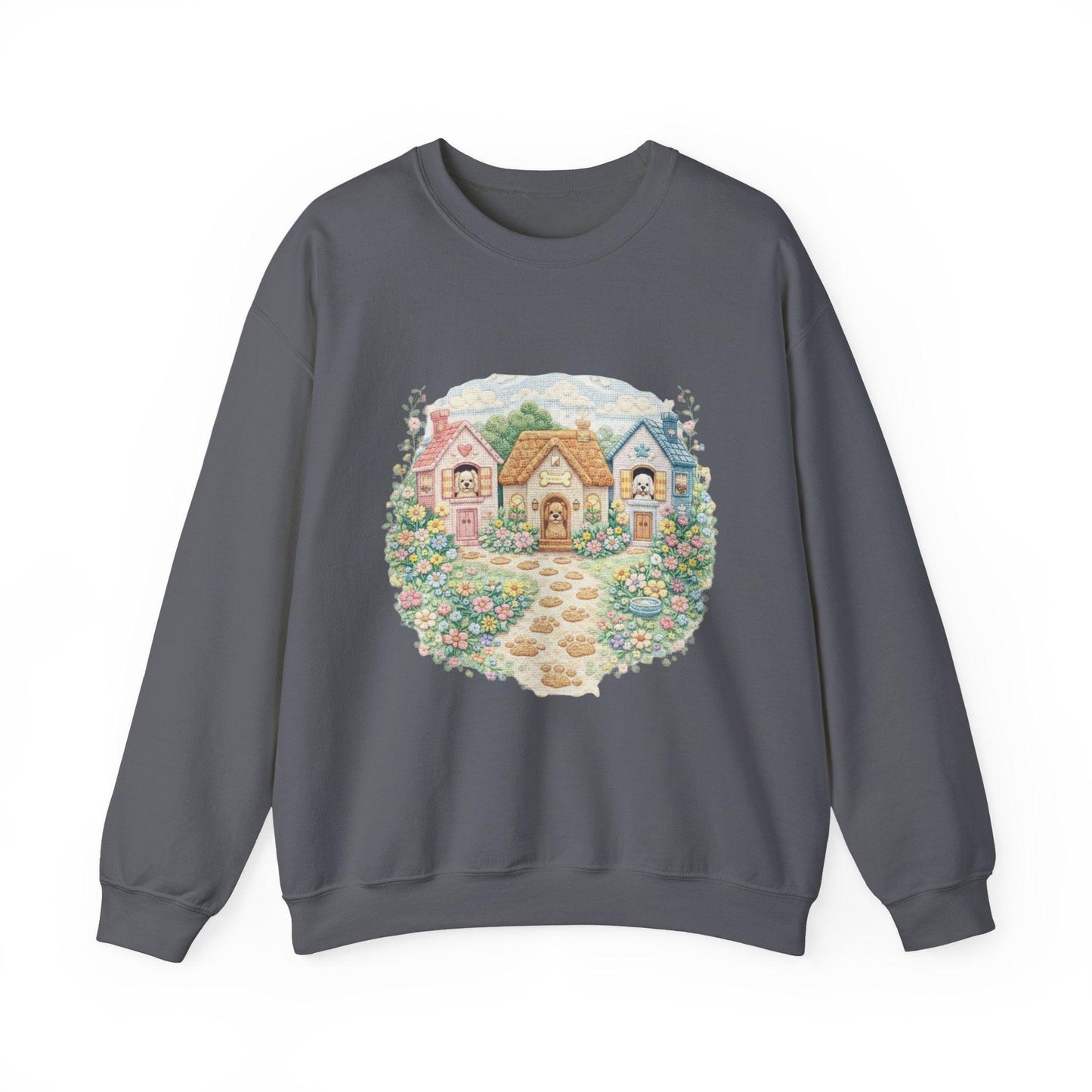 Cottagecore Sweatshirt, Floral Garden Cottage Crewneck, Cozy Vintage Pastel House Shirt