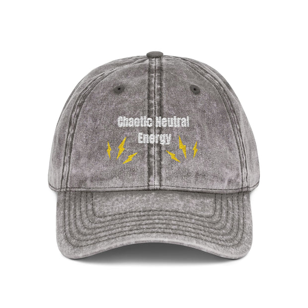 'Chaotic Neutral Energy' Vintage Embroidered Cap