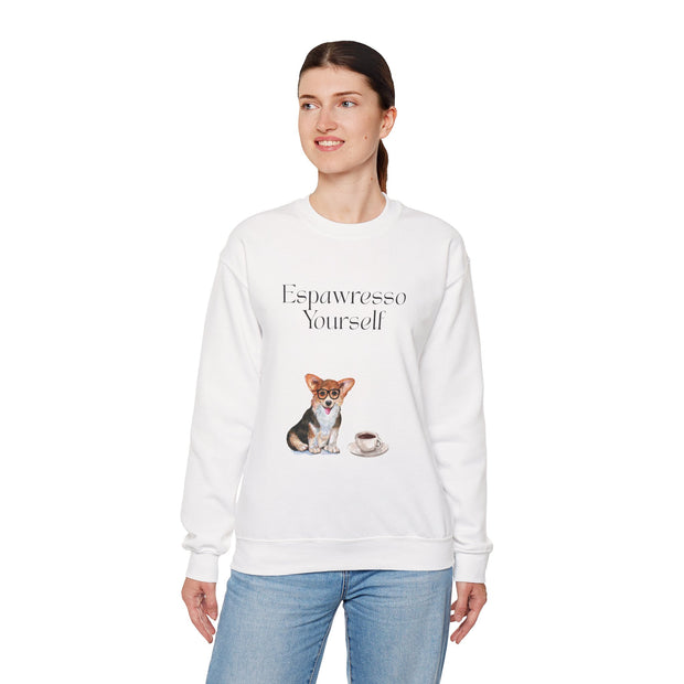'Espawresso Yourself' Unisex Corgi Sweatshirt