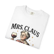 Mrs. Claus Wine Club T-Shirt, Fun Christmas Tee, Holiday Humor Shirt, Unique Gift for Wine Lovers, Mrs Claus Wine Lover Apparel