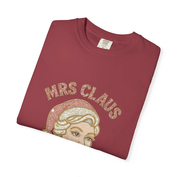 Mrs Claus Glam Squad T-Shirt | Retro Pinup Santa Lady Holiday Tee