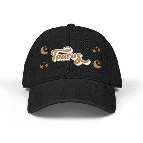 'Taurus' Denim Embroidered Cap
