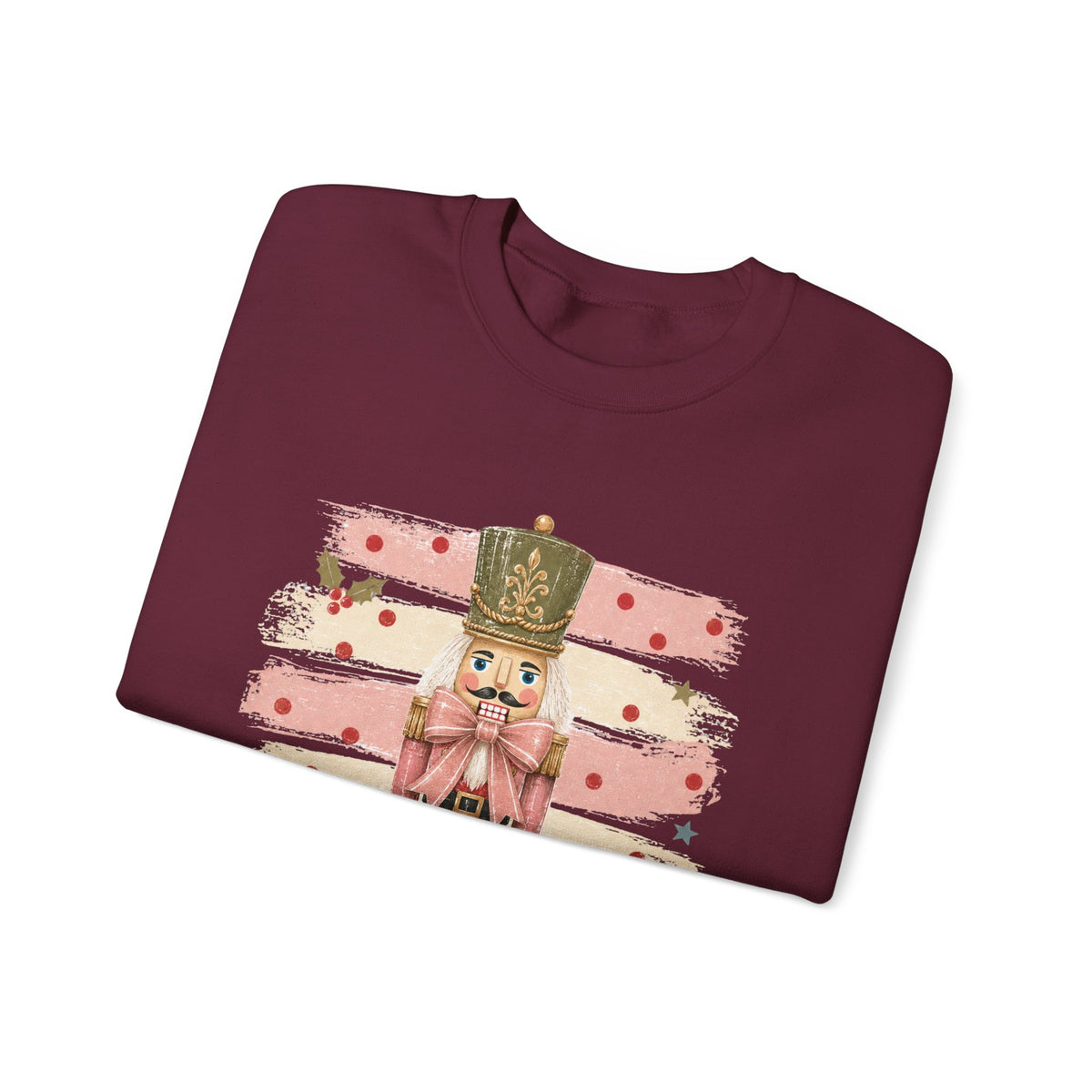 Coquette Nutcracker Sweatshirt, Pink Bow Christmas Crewneck, Nutcracker Christmas Shirt, Girly Holiday Sweatshirt, Vintage Christmas Gift
