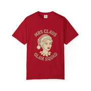 Mrs Claus Glam Squad T-Shirt | Retro Pinup Santa Lady Holiday Tee