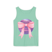 Pink/Purple Planet Wrapped In Bow Unisex Tank Top