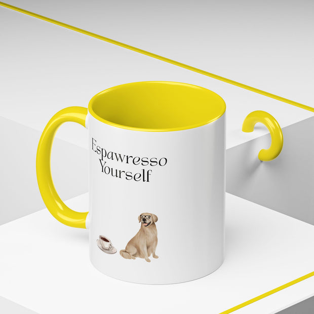 'Espawresso Yourself' Golden Retriever Accent Coffee Mug
