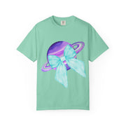 Purple Saturn Wrapped In Bow Unisex T-Shirt
