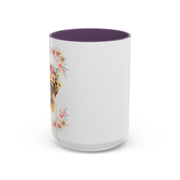 Geeky Goddess Pug Accent Coffee Mug