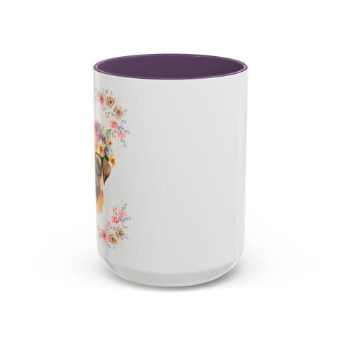 Geeky Goddess Pug Accent Coffee Mug