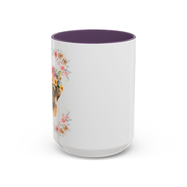 Geeky Goddess Pug Accent Coffee Mug