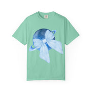 Blue Saturn Wrapped In Blue Bow Unisex T-Shirt