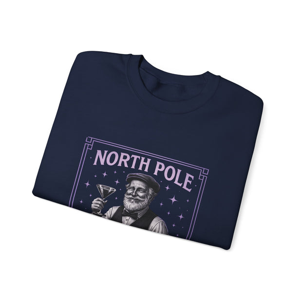 North Pole Speakeasy Crewneck Sweatshirt | Cozy Holiday Gift | Winter Wear | Christmas Sweatshirt | Unisex Comfy Apparel