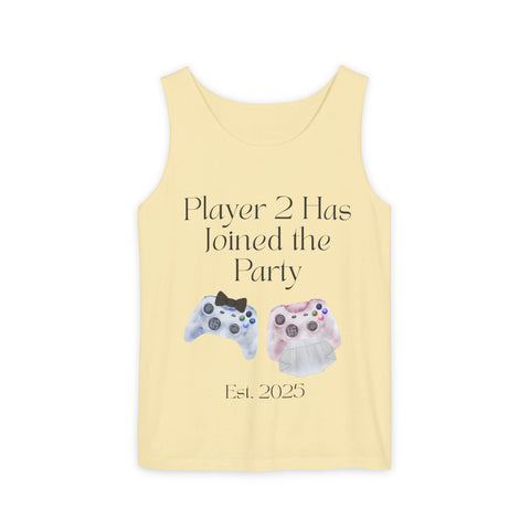 'Player 2 Has Joined the Party' 'Est. 2025' Unisex Tank Top