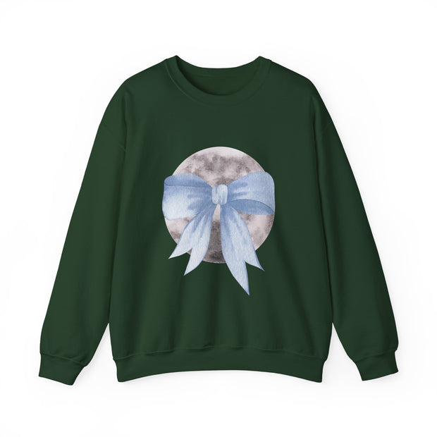 Moon Wrapped In A Bow Unisex Crewneck Sweatshirt