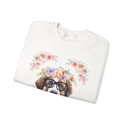 Geeky Goddess Saint Bernard Unisex Crewneck Sweatshirt