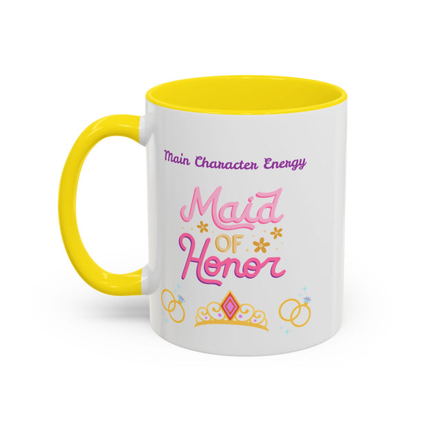 'Main Character Energy: Maid of Honor' Accent Coffee Mug