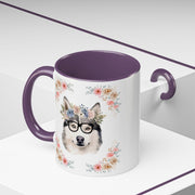 Geeky Goddess Siberian Husky Accent Coffee Mug