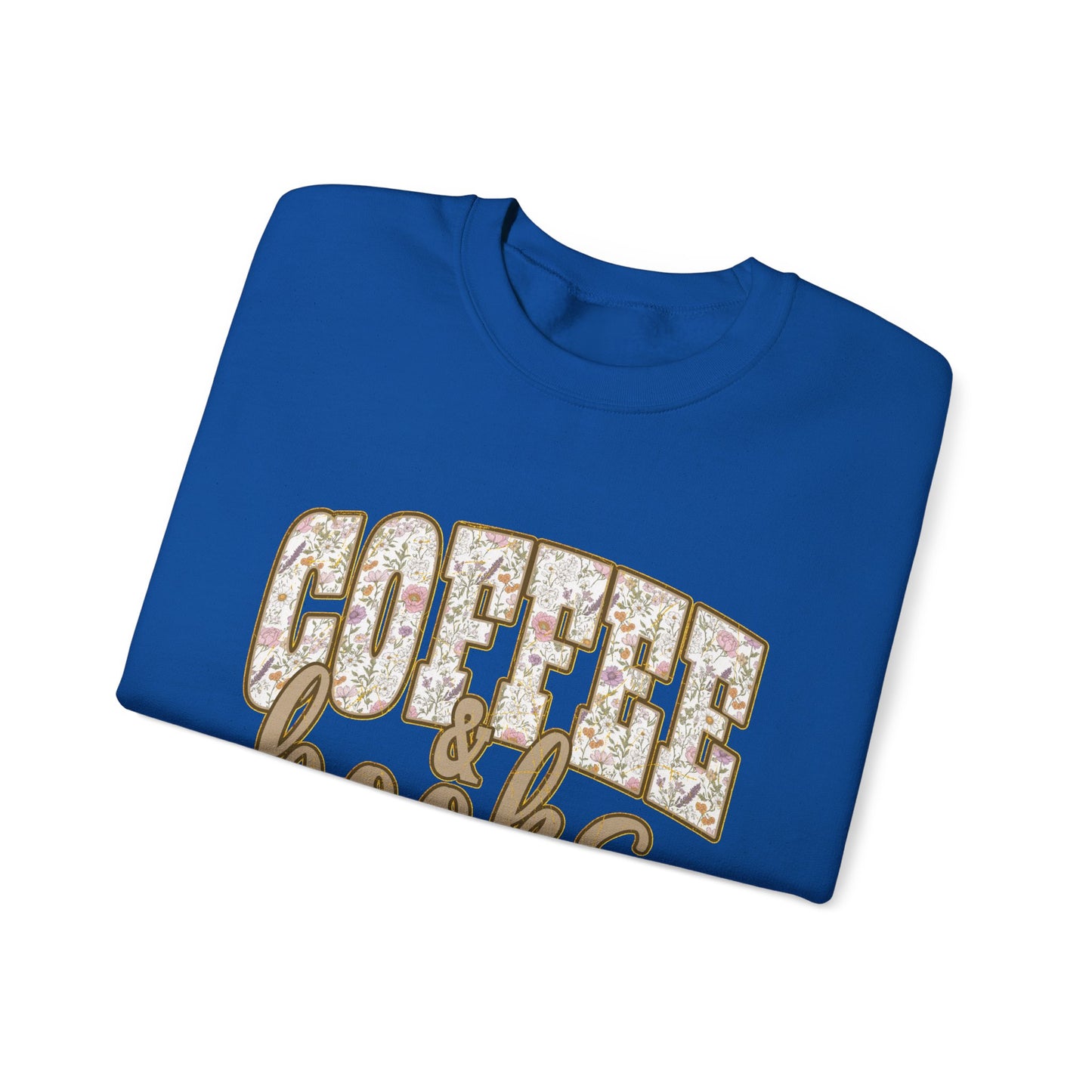 Coffee & Books Crewneck Sweatshirt | Cozy Reading Coffee Shirt