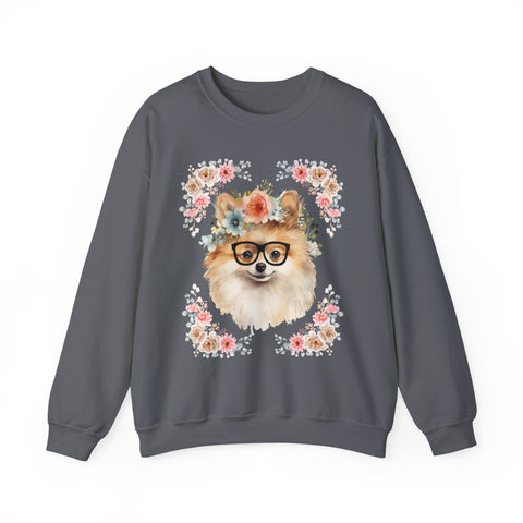 Geeky Goddess Pomeranian Unisex Crewneck Sweatshirt