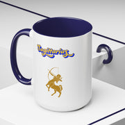 'Sagittarius' Zodiac Accent Coffee Mug