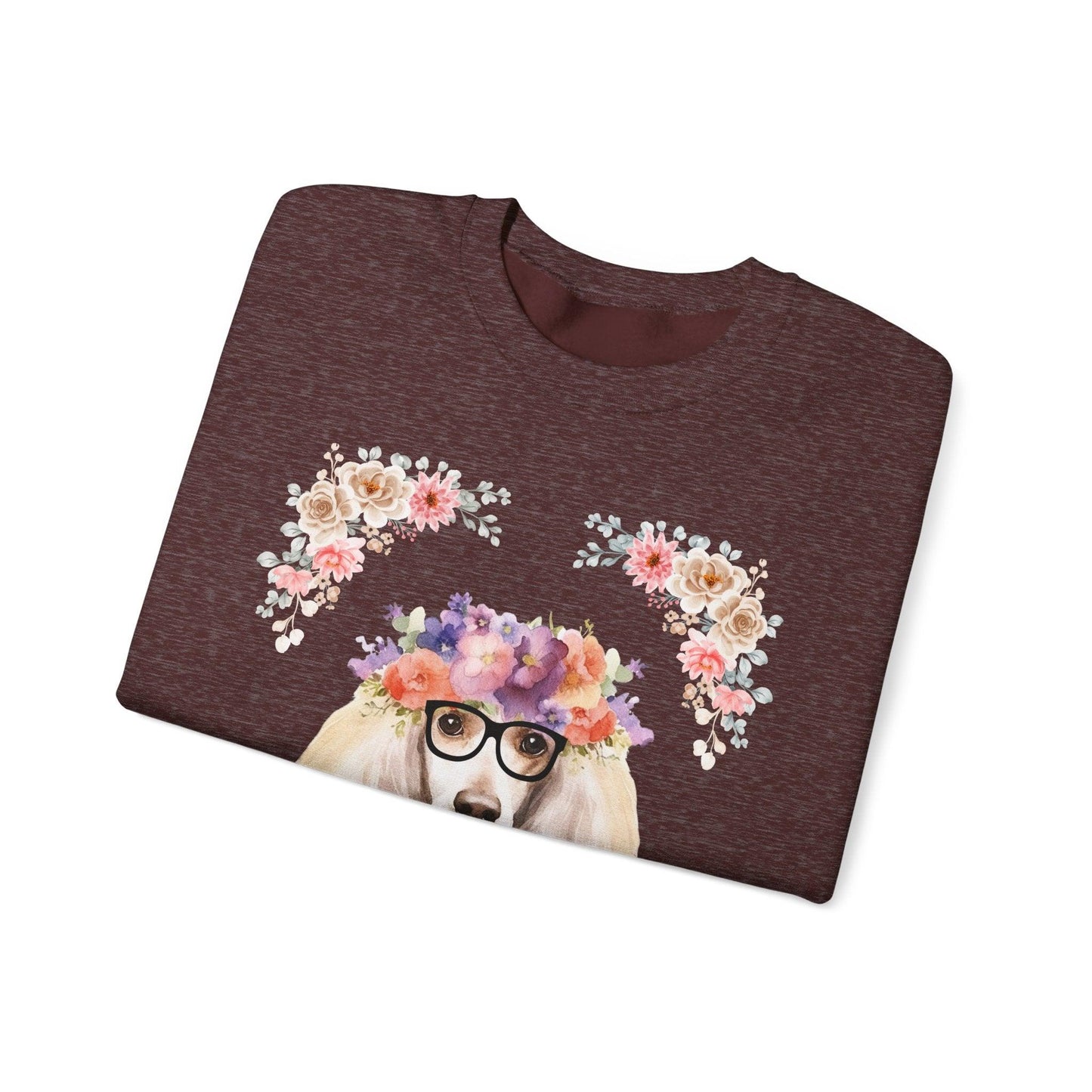 Geeky Goddess French Poodle Unisex Crewneck Sweatshirt