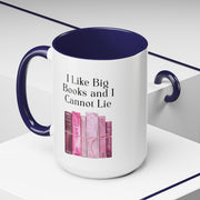 'I Like Big Books and I Cannot Lie' Accent Coffee Mug