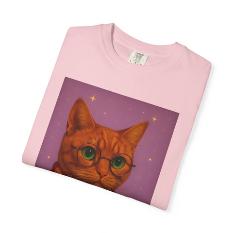 Pawgwarts Orange Cat Wizard T-Shirt