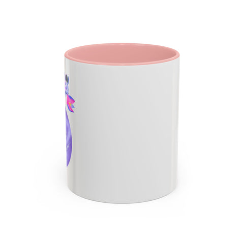 Astronaut Taking Off In Space Accent Coffee Mug