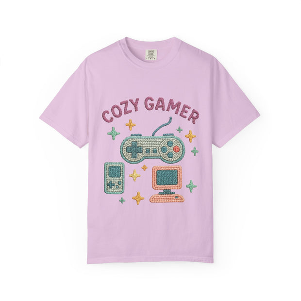 Cozy Gamer T-Shirt, Unisex Retro Gaming Tee, Video Game Lover Shirt, Perfect for Gamers, Gift for Birthdays and Holidays