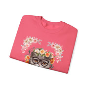 Geek Goddess Gray Cat Unisex Crewneck Sweatshirt